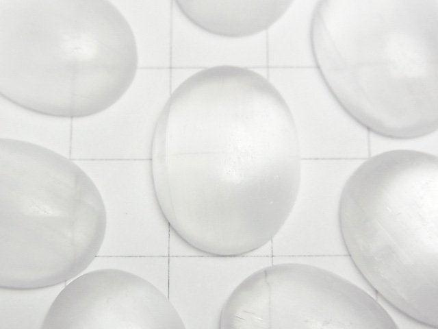 Selenit Oval Cabochon 20x15mm 1 Stück