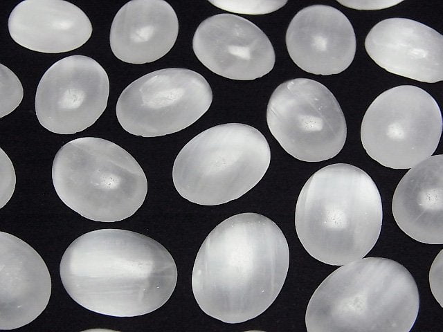 Selenit Oval Cabochon 20x15mm 1 Stück