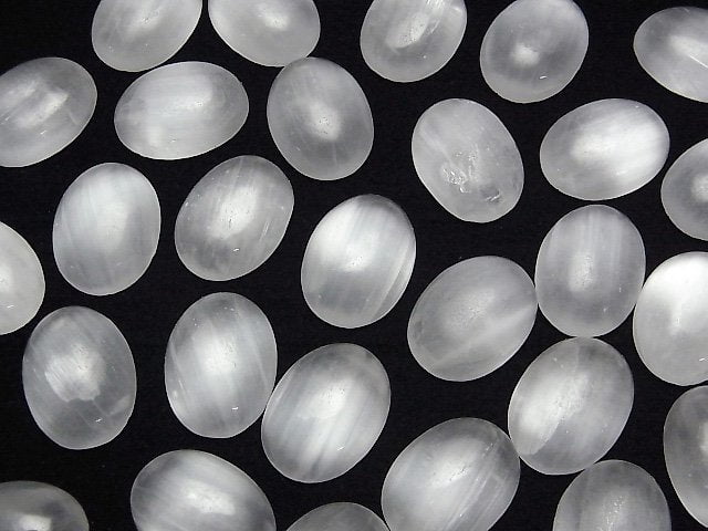 Selenit Oval Cabochon 20x15mm 1 Stück