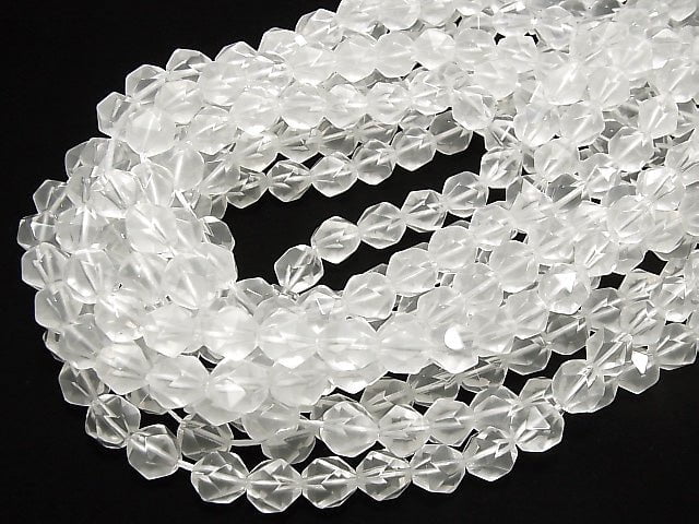 Milchquarz AAA 20 facettierte Runde 10mm halbe oder 1 Strang Perlen (ca. 14 Zoll/35 cm)