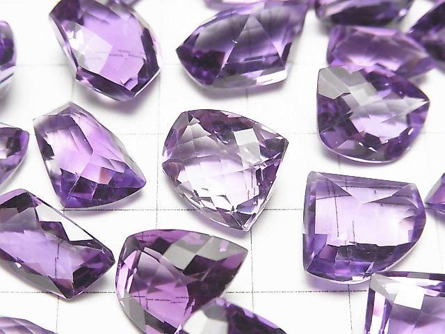 Hochwertiger Amethyst AAA Loser Stein Fantasieform facettiert 3 Stück