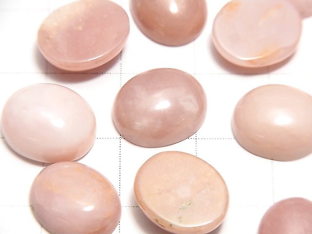Rosa Opal AA+ Oval Cabochon 12x10mm 2 Stück