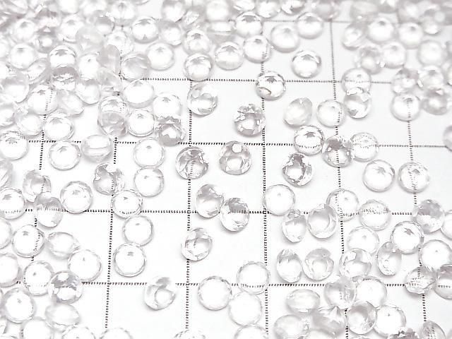 高品質 AAA 級玫瑰石英圓形刻面裸石 4x4mm 10顆