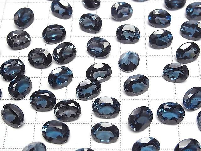 Hochwertiger London Blue Topas AAA Lose Stein Oval Facettiert 10x8mm 1 Stück