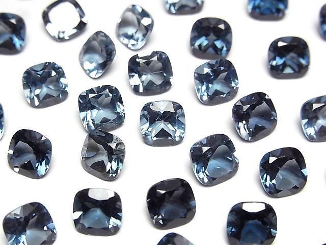 Hochwertiger London Blue Topas AAA Lose Stein Quadratisch Facettiert 7x7mm 1 Stück