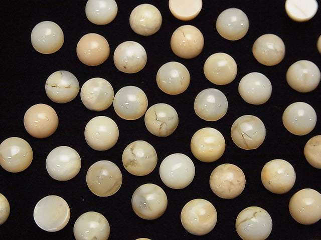 Afrikanischer Opal Rund Cabochon 6x6mm 3 Stück