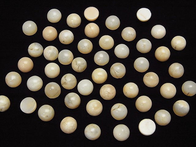 Afrikanischer Opal Rund Cabochon 6x6mm 3 Stück