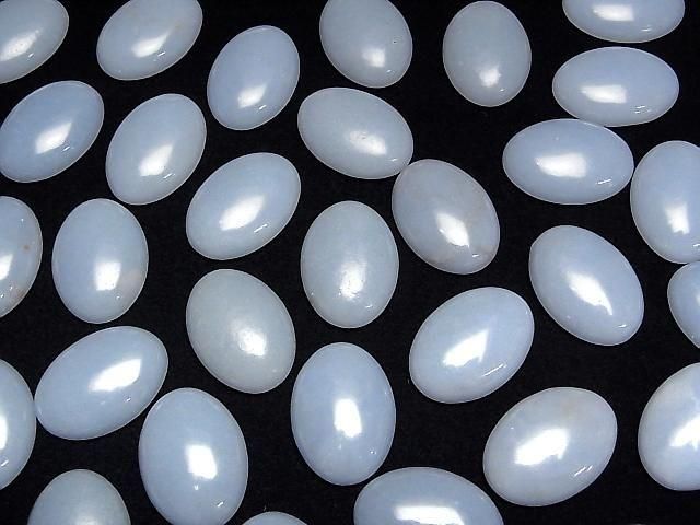 Angelite Oval Cabochon 30x22mm 2pcs