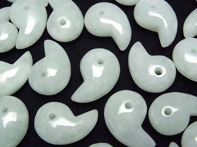 翡翠 AAA 勾玉 22x15mm 1顆