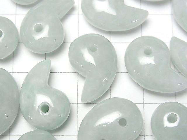 翡翠 AAA 勾玉 22x15mm 1顆