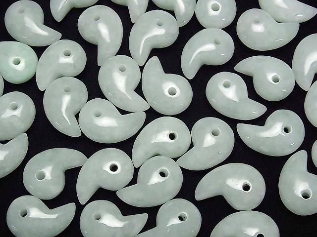 翡翠 AAA 勾玉 22x15mm 1顆