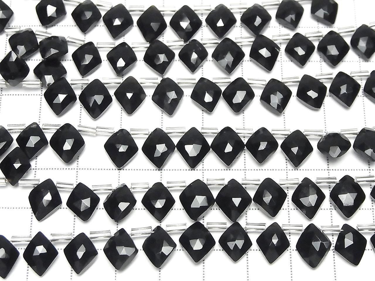 Onyx Haute Qualité AAA Forme Diamant 10x8mm 1 rang de perles (18 pièces)