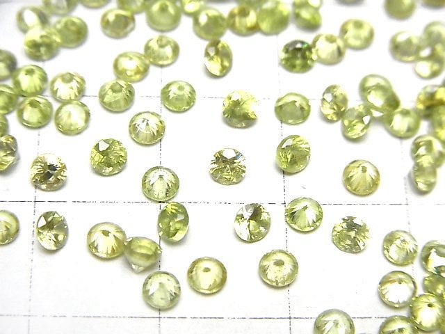 Hochwertiger Sphene AAA Lose Steine rund facettiert 3mm 2 Stück