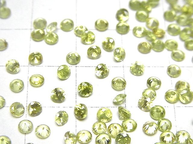 Hochwertiger Sphene AAA Lose Steine rund facettiert 3mm 2 Stück