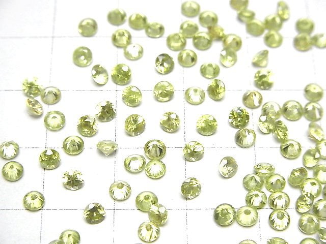 Hochwertiger Sphene AAA Lose Steine rund facettiert 3mm 2 Stück