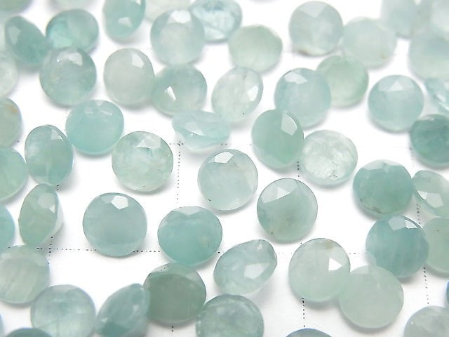 Grandidierit AAA- Unbohrt Rund Facettiert 5x5mm 3Stk