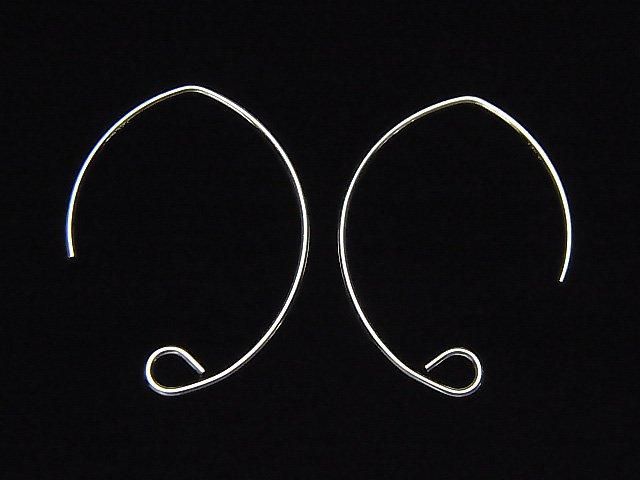 Silver925 Earwire 24x17mm 1pair