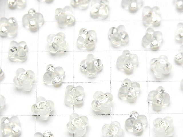 Silver 925 Silicone Earrings, Flower Design, 10pcs (5 pairs)
