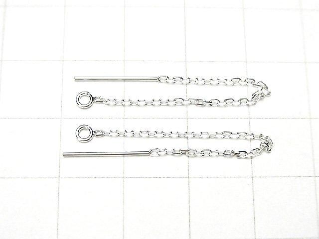 Silver925 American Threader Earrings Cable 65mm 1pair
