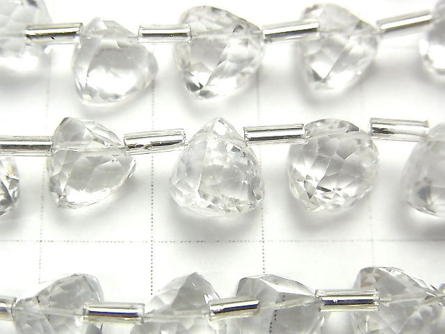 Hochwertig! Kristall AAA 3D Dreiecksschliff 8x8x8mm halbe oder 1 Strang Perlen (18 Stück)