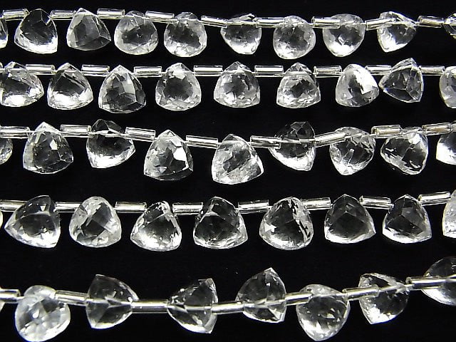Hochwertig! Kristall AAA 3D Dreiecksschliff 8x8x8mm halbe oder 1 Strang Perlen (18 Stück)