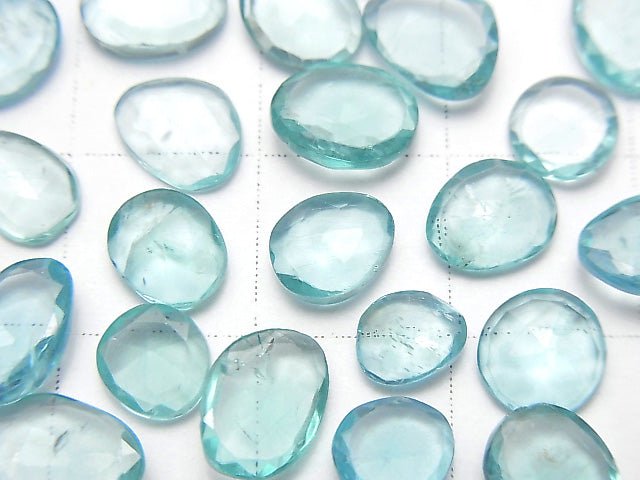 High Quality Apatite AAA- Undrilled Freeform Single Sided Rose Cut 5pcs