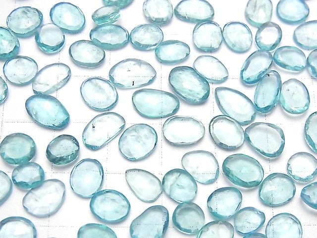 High Quality Apatite AAA- Undrilled Freeform Single Sided Rose Cut 5pcs