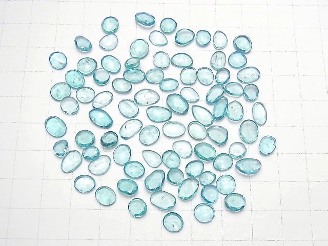 High Quality Apatite AAA- Undrilled Freeform Single Sided Rose Cut 5pcs