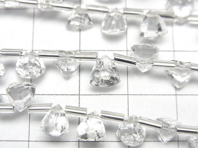 Hochwertiger Kristall AAA - 3D Dreieck Schnitt 6x6x6mm halb oder 1Strang Perlen (18Stück)