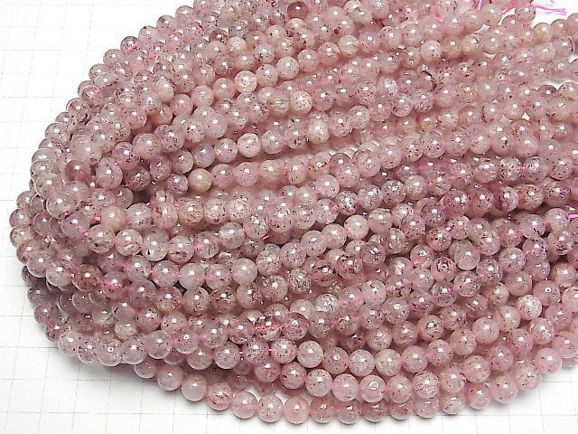 Pink Epidote AA Round 8mm 1strand beads (aprx.15inch/38cm)