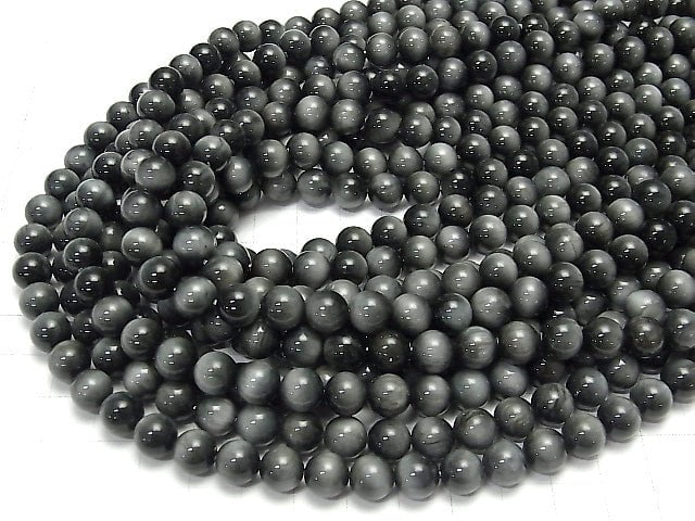 Œil de Faucon AAA - Perles rondes de 8 mm, un demi-fil ou un fil complet (environ 38 cm/15 pouces)
