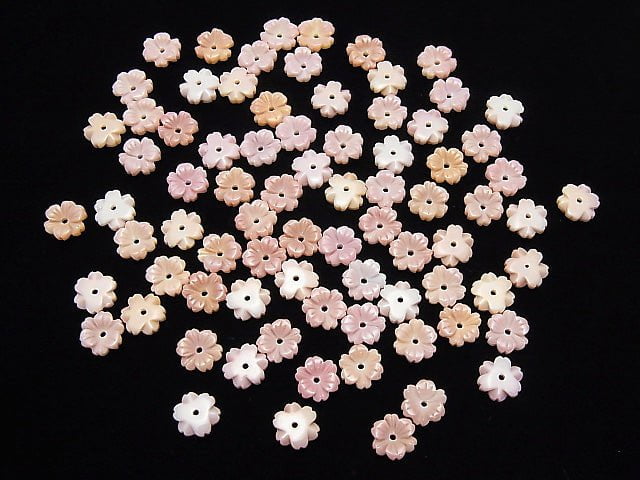 Königin Conch-Schale AAA Blume 8mm Mittelbohrung 3 Stück