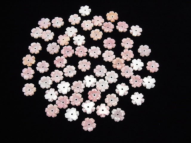 Königin Conch-Schale AAA Blume 10mm Mittelbohrung 3 Stück