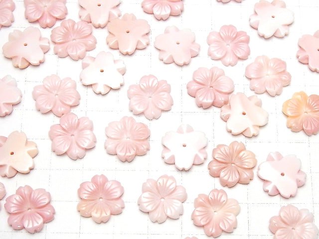 Königin Conch-Schale AAA Blume 15mm Mittelbohrung 2 Stück