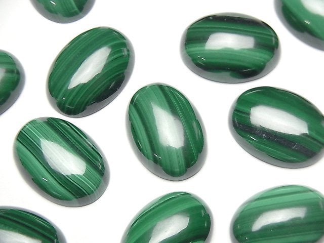 Malachit AAA Ovaler Cabochon 18x13mm 2Stück
