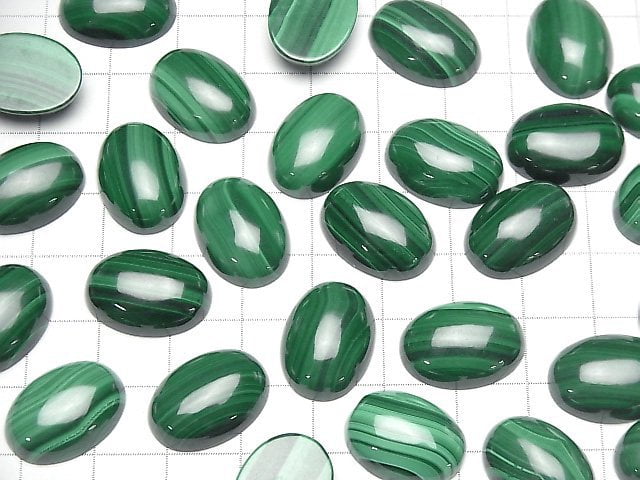 Malachit AAA Ovaler Cabochon 18x13mm 2Stück
