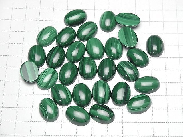 Malachit AAA Ovaler Cabochon 18x13mm 2Stück