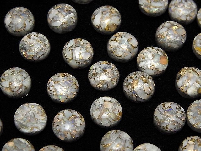 Kupferopal AAA Runde Cabochon 10x10mm 3 Stück