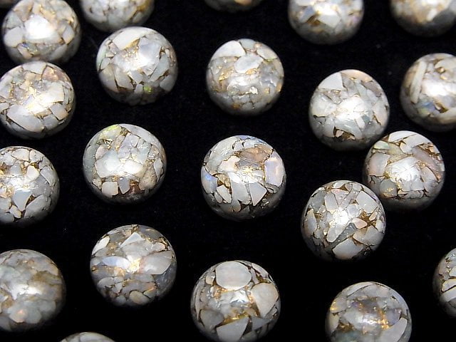 Kupferopal AAA Runde Cabochon 8x8mm 5 Stück