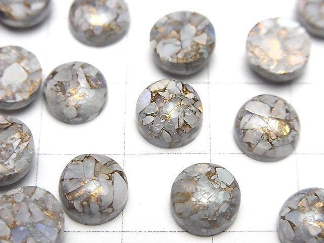 Kupferopal AAA Runde Cabochon 8x8mm 5 Stück