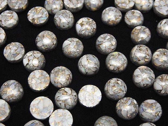 Kupferopal AAA Runde Cabochon 8x8mm 5 Stück