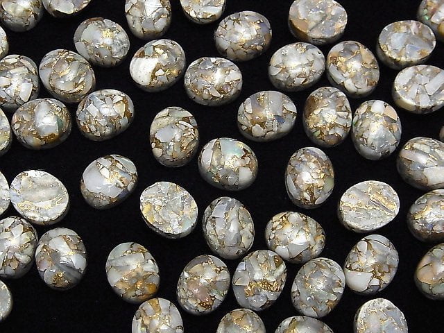 Kupferopal AAA Ovaler Cabochon 10x8mm 3 Stück
