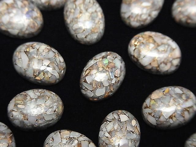 Kupferopal AAA Ovaler Cabochon 14x10mm 2 Stück