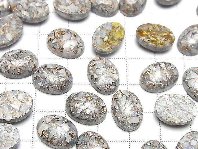 Kupferopal AAA Ovaler Cabochon 14x10mm 2 Stück