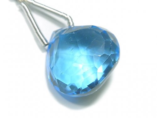 Chestnut Shape, Faceted Briolette, One of a kind, Topaz One of a kind