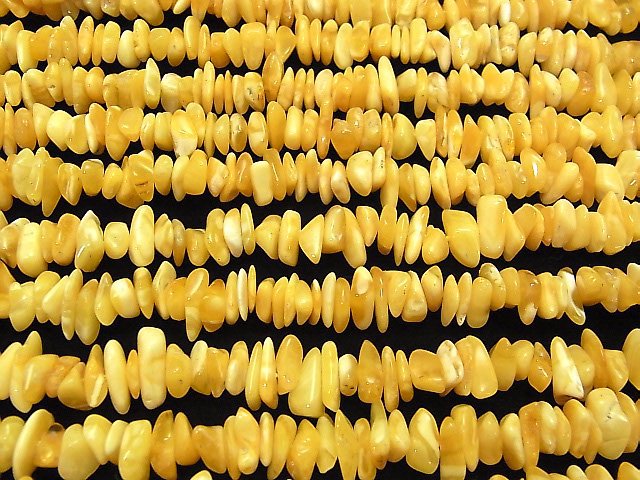 Baltisches Bernstein Chips (kleines Nugget) Honigfarbe 1 Strang Perlen (ca. 15 Zoll / 38 cm)