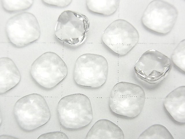 Kristall AAA Quadratische Rosen-Schliff 6x6mm 5 Stück