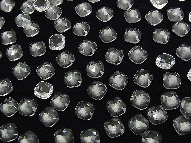Kristall AAA Quadratische Rosen-Schliff 6x6mm 5 Stück