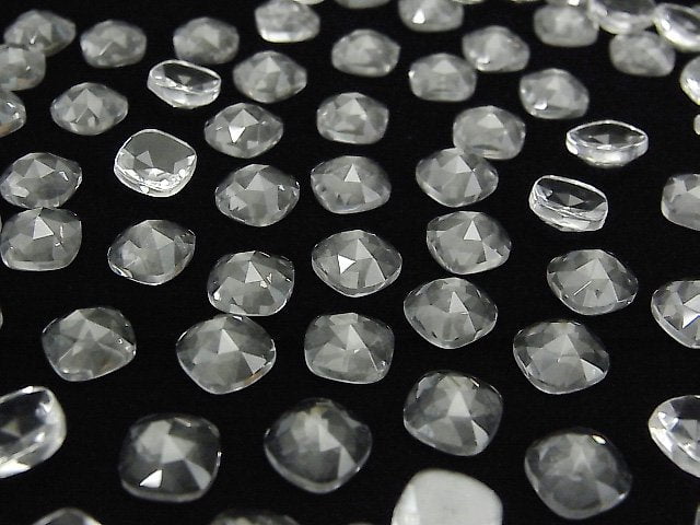 Kristall AAA Quadratische Rosen-Schliff 8x8mm 4 Stück