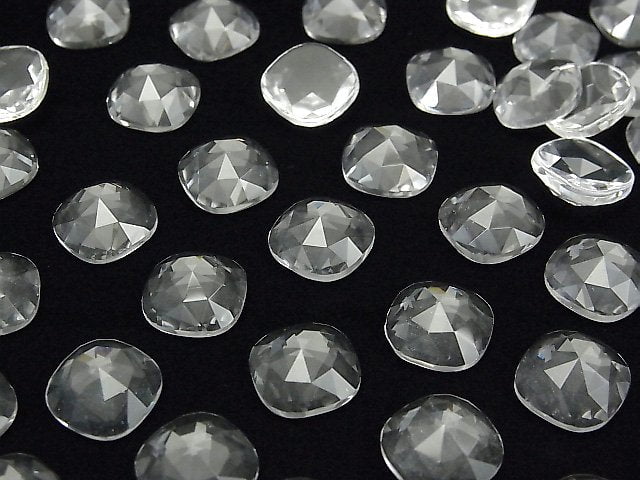 Kristall AAA Quadratische Rosen-Schliff 12x12mm 2 Stück